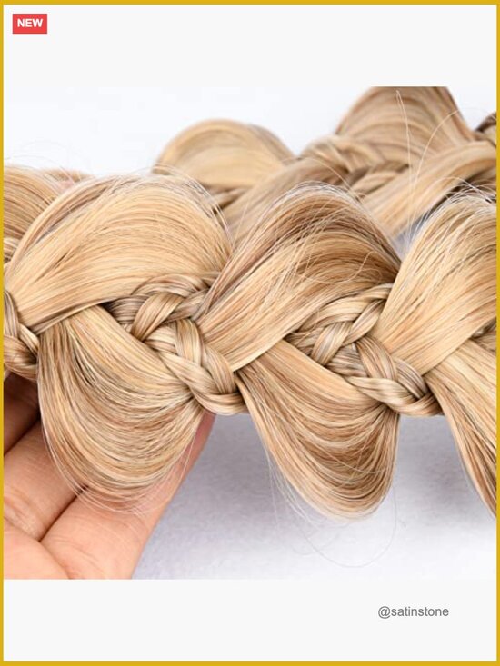Synthetic Braided Headband Wide Hairpiece Hair Accessory main image 6